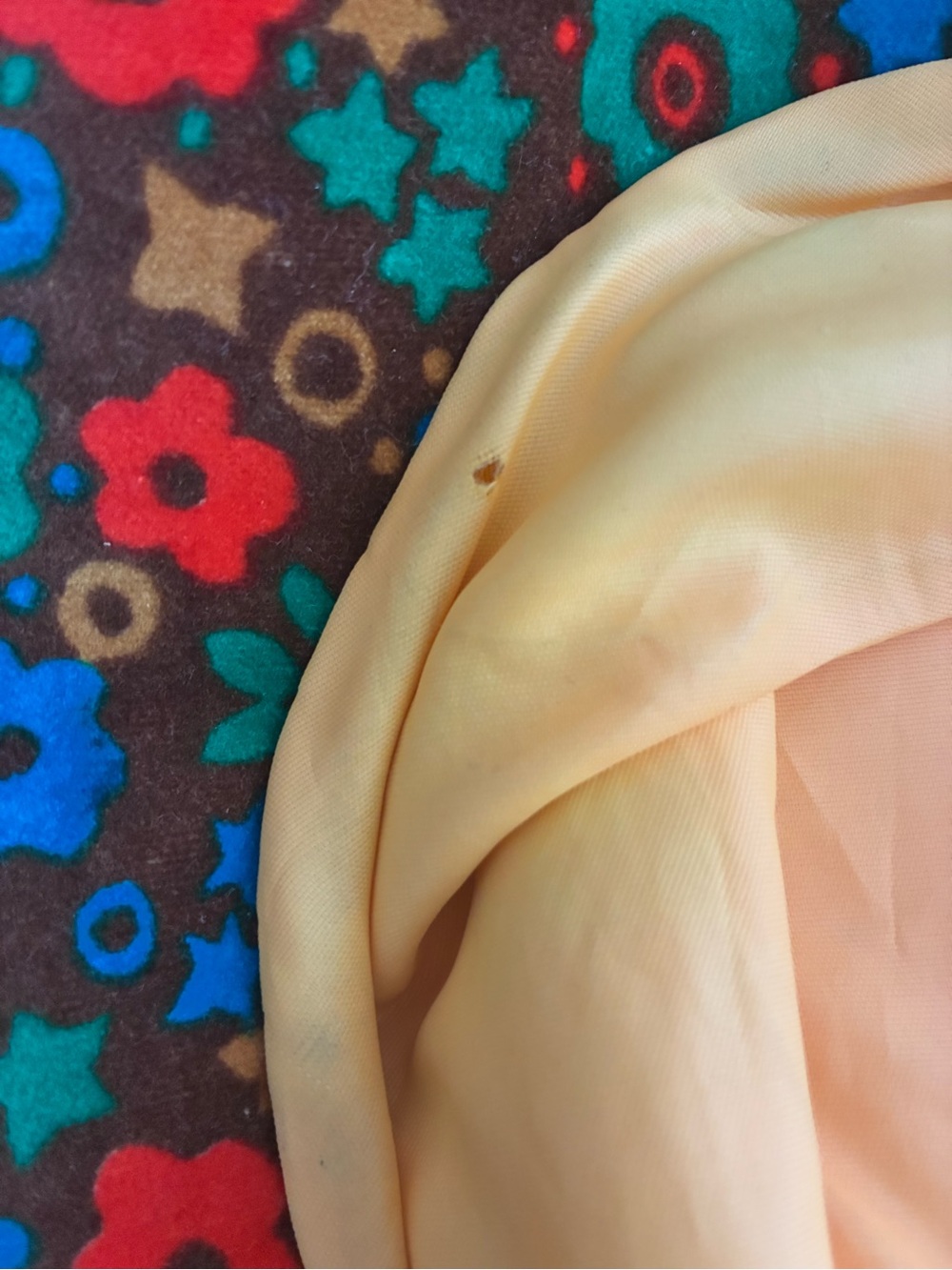 Vintage Joseph Mangin Flower Power Velvet Bucket Hat - Picture 7 of 7